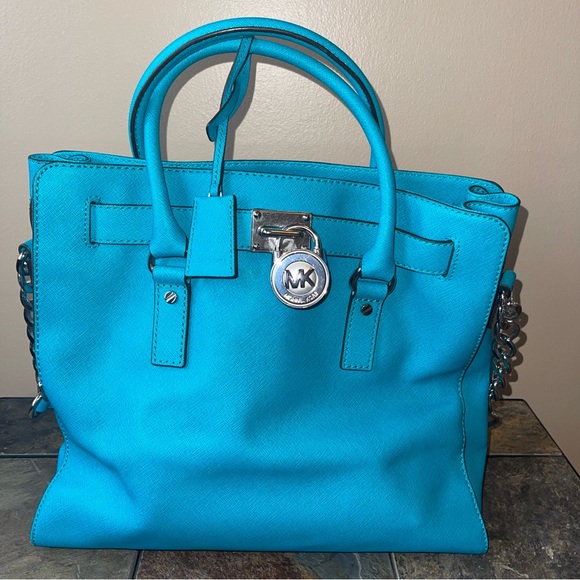 Michael Kors Handbags - Michael Kors Turquoise Satchel Bag